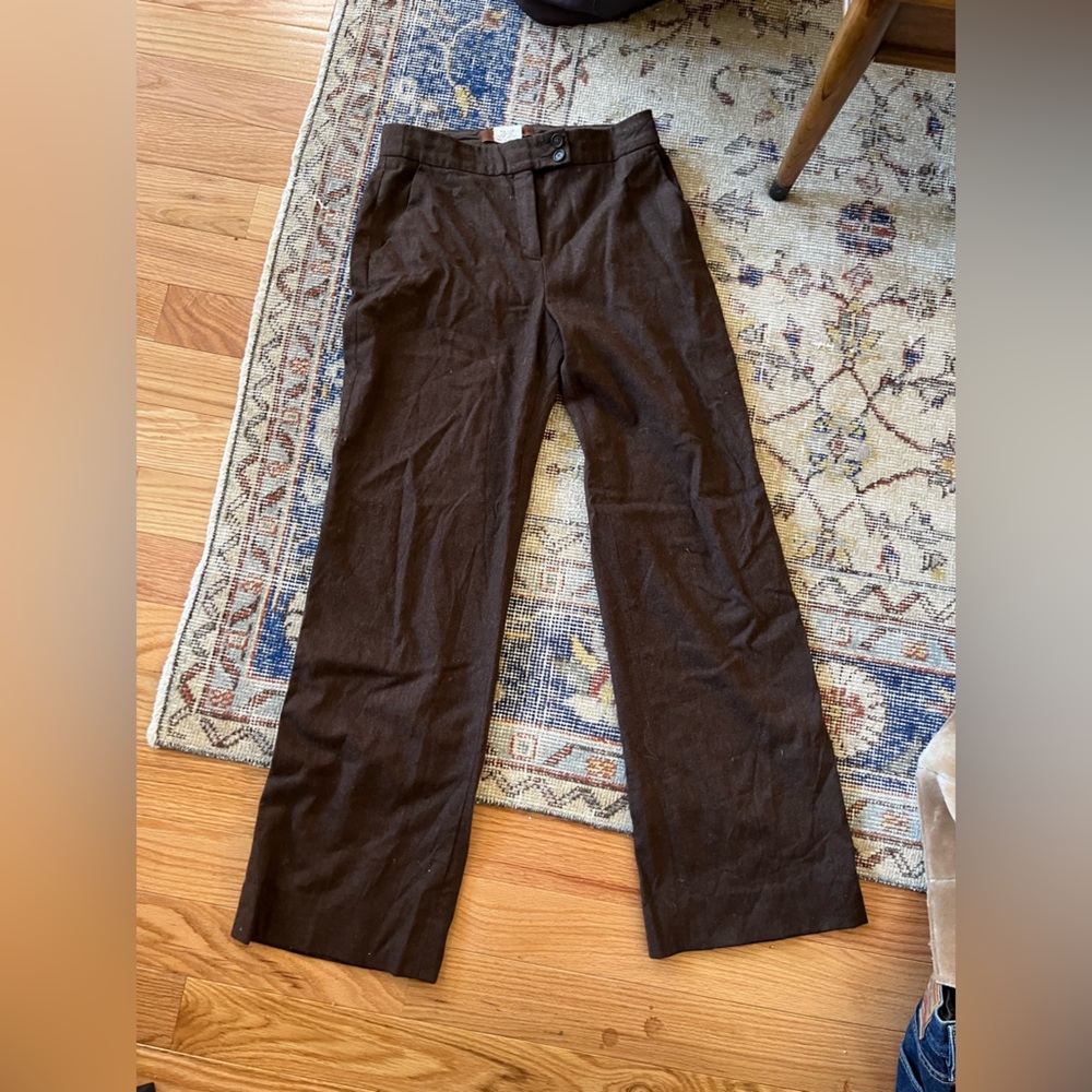 Etro Wide Leg Wool Trousers